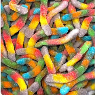 Bombonuri gumate cu vierme acre Tutti Frutti 100g Trolli