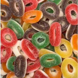 Cerc de bomboane gumate acre multicolore 300g