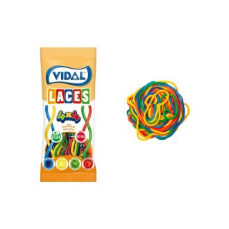 Șirete Vidal 4x4 - bombon gumat multicolor 85g