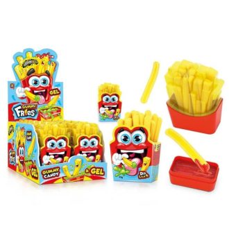   Johny Bee Gummy Fries (45g) bomboane gumate pentru înmuierea cartofilor prăjiți