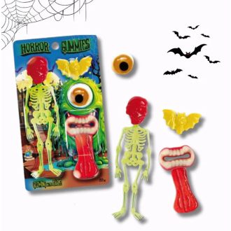   Bombă gumată Light Up Halloween Horror 22g - bomboane gumate schelet terifiant