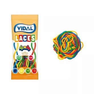 Bombonuri gumate multicolore Șireturi 4x4 Vidal 85g