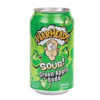 Sodă Warheads cu mere acre 330ml - sodă cu mere acre