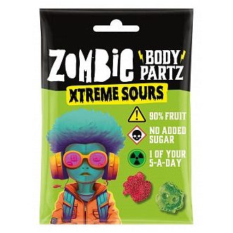 Bombă Zombie Partz Xtreme Sours extra acră 35g