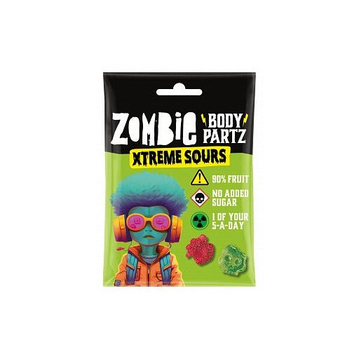 Bombă Zombie Partz Xtreme Sours extra acră 35g